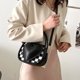 thumbnail image 4 of Bolsa Bolso bandolera de hombro casual Mini bolso de viaje de cuero de PU para mujer (negro) JShteea Para Estrenar, 4 of 9