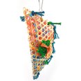 thumbnail image 3 of Flmtop Parrot Bird Pull Bites Climb Chew Toy Colorful Hanging Strip Rope Pet Cage Decor Random Color, 3 of 8
