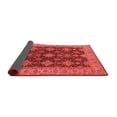 thumbnail image 2 of Ahgly Company Indoor Square Oriental Red Industrial Area Rugs, 5' Square, 2 of 4