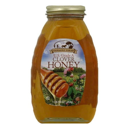 - Harmony Farms Clover Honey, 16 OZ (Pack of 6)