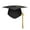 Black/C, variant on 2025 Graduation Cap 9.4x4.7in | Adjustable Mortarboard with Year Tassel | Bachelor's Degree Hat for Adults/Kids Ceremony Photo Props (0.18lb)