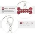 thumbnail image 2 of Miangastore 2Pcs Pet Collar Pendants Decorative Rhinestone Pendants Lovely Hanging Pendants, 2 of 8