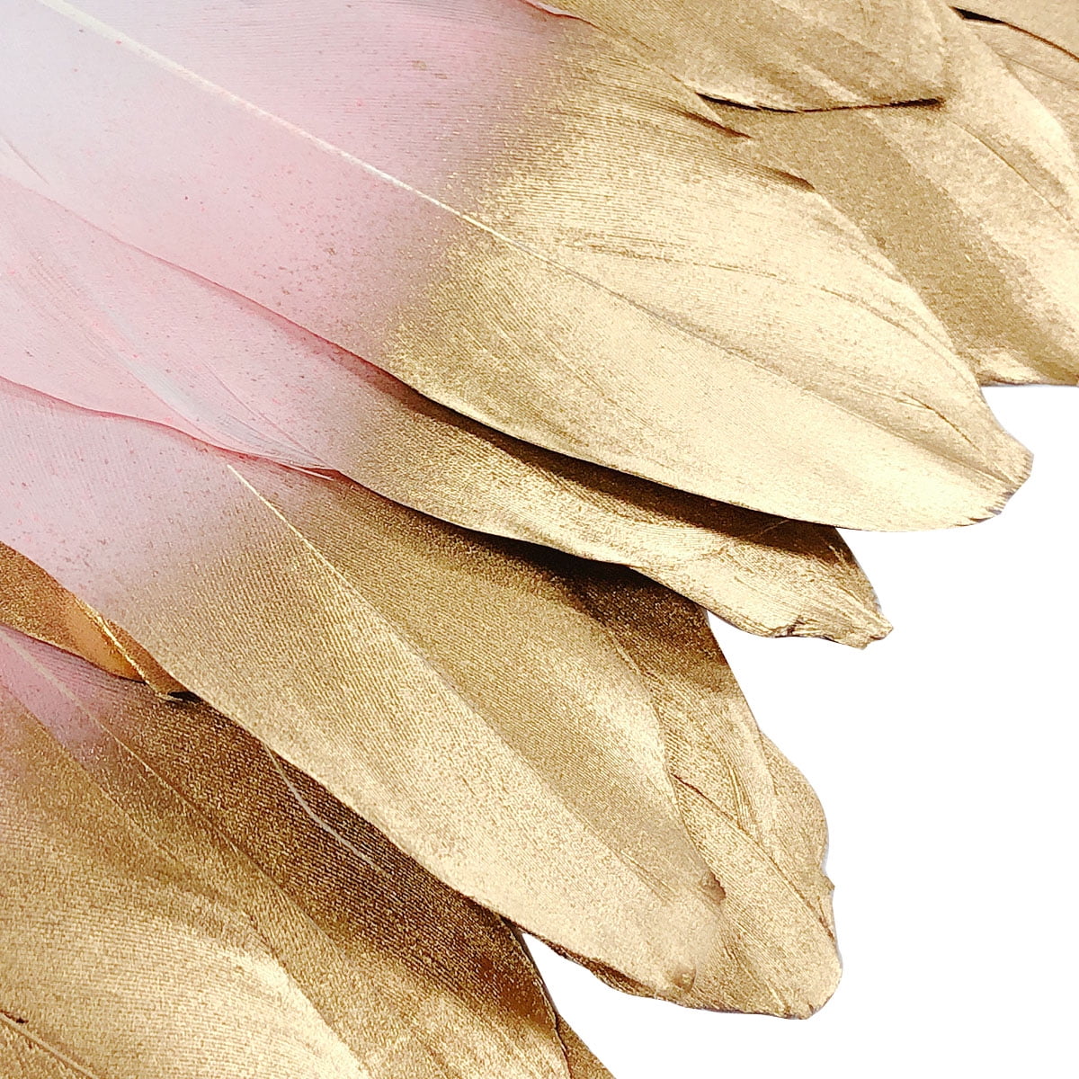 Wrapables A71279c Gold Dipped, Bohemian Decorations for Weddings, Parties, DIY Art Projects, Teal Feathers