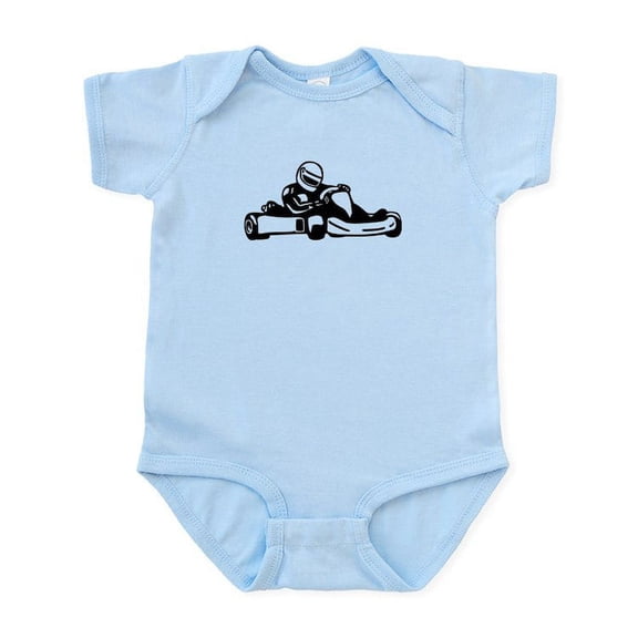 CafePress - Go Kart Racing Infant Bodysuit - Baby Light Bodysuit, Size Newborn - 24 Months