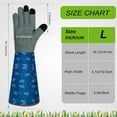 thumbnail image 5 of Long Gardening Gloves for Women Thorn Proof Leather Garden Gloves Breathable Working Gloves for Women Yard Outdoor, 5 of 14