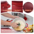 thumbnail image 7 of Cast iron Dutch oven with frying pan lid, 2-in-1 cast iron bread and frying pan cookware, double handle design, suitable for baking bread, frying, camping, 5 quarts, 7 of 7
