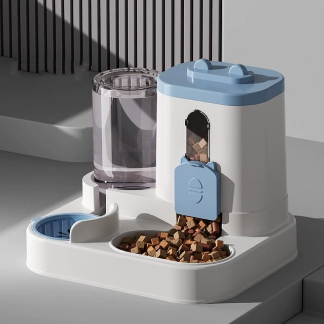 Alimentador Automático para Perros Alimentador Y Regador 2 en 1 Alimentador Automático con Gran Capacidad Y Auto-Alimentación Adecuado para Perros Pequeños Y Medianos Y Cachorros Dispensador de Agua P