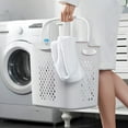 thumbnail image 5 of White 4-Tier Laundry Hamper Sorter - Removable Rolling Baskets with Wheels, Bathroom Storage Organizer for Dirty Clothes, 5 of 9