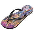 thumbnail image 2 of YAZAOOSummer Flip Flops Creatively Vibrant Leopard Duo Simple Beach Sandals, 2 of 8