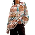thumbnail image 2 of Aimik Hanes Christmas Shirts for Women Casual Pullover Tops Fashion Print Long Sleeve Crew Neck Basic Tee Shirts Fall Loose Light Weight Sweatshirts-Multicolor M, 2 of 5
