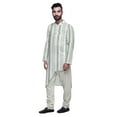 thumbnail image 2 of Atasi Designer Kurta Set For Boys Printed Long Kurta Pajama Summer Clothing, 2 of 4
