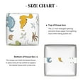 thumbnail image 4 of Honeii 's Dinosaur for Leather Square Tissue Box Cover Holder: A Stylish Organizer for Tabletops, Bathrooms, Cars & Offices, 4 of 5