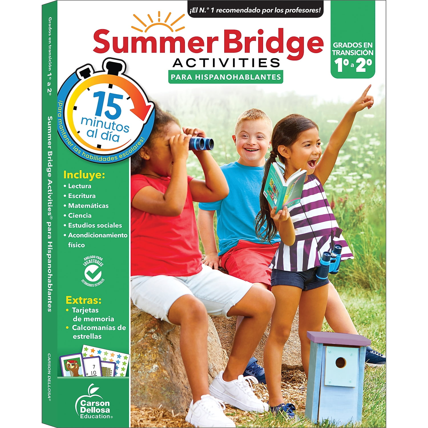 Carson Dellosa Education CD-705434 Summer Bridge Activities Spanish, Multi Color - Grade 1-2