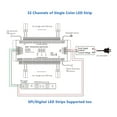 thumbnail image 4 of ES32 Stairs Led Light Controller PIR Sensor 32CH Single Color 2CH RGB Pixel SPI LED Strip Dimmer Stair Light Sensor Controller, 4 of 7