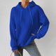 thumbnail image 1 of ICHUANYI Liquidación Moda Mujer Casual Manga Larga Cuello Redondo Señoras Sudaderas Tops Blusa Monocolor Sudadera con Capucha ICHUANYI WER2023082202370, 1 of 6