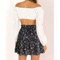 thumbnail image 2 of Femmes Été Mignon Taille Haute Jupe Volants Imprimé Floral Swing Plage M., 2 of 8