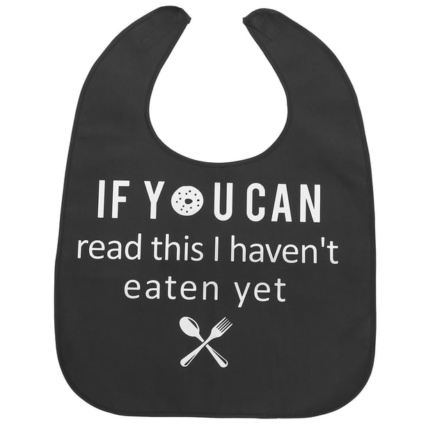 Babero resistente al desgaste para adultos, delicado babero para la cena, reutilizable para personas mayores, babero para comer para adultos en casa
