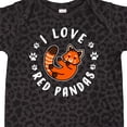 thumbnail image 4 of Inktastic I Love Red Pandas Boys or Girls Baby Bodysuit, 4 of 5