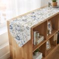 thumbnail image 4 of Thanskgiving Fall Table Runner Linen Burlap Table Runner 72 Inches Long Autumn Pumpkins Botanical Maple Leaf Dresser Scarves for Kitchen Island Coffee Dining Room Party Holiday Decoration 16"x72", 4 of 8