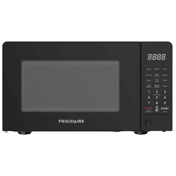 Frigidaire 0.7 Cu. Ft. Countertop Microwave Oven, 700 Watt Microwave with 10 Power Levels, Black EMW733