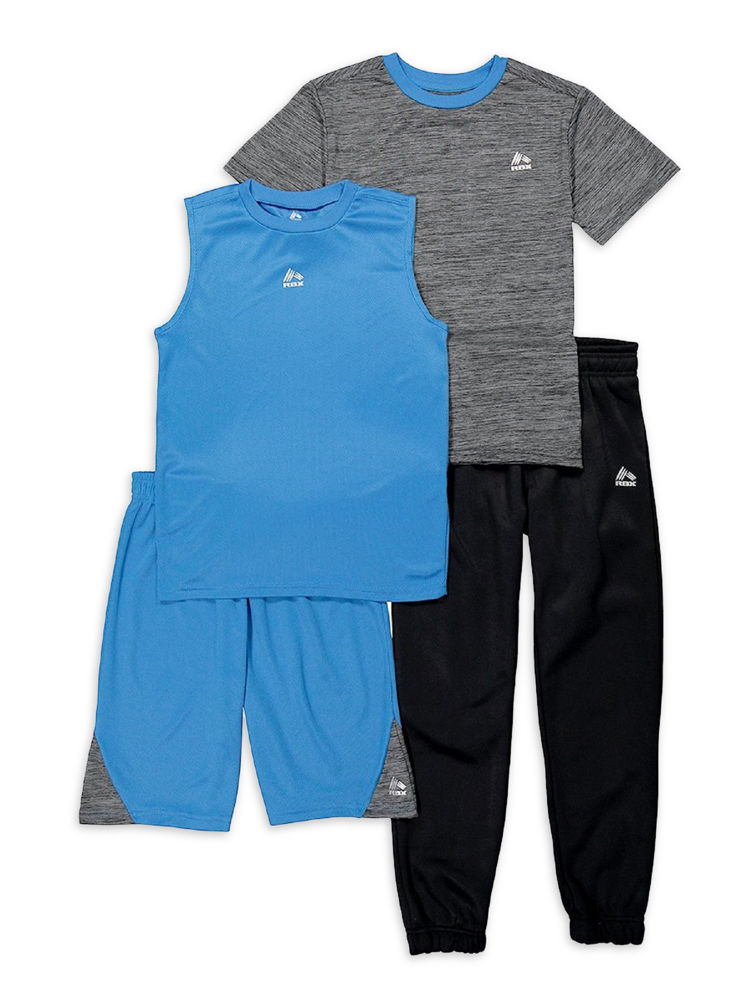 Short Sleeve T-Shirt Performance Tee RBX Boys' Jogger Set and Jogger Sweatpants Set 