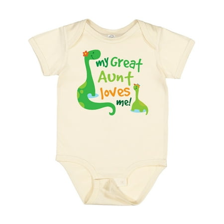 

Inktastic My Great Aunt Loves Me Gift Baby Boy Bodysuit
