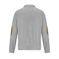 thumbnail image 6 of Leesechin Men's Quarter-Zip Sweater Pure Cotton Mock Neck Knit Long Sleeve Pullover Sweater, 6 of 6