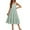Ice Green, variant on Arshiner Girls Summer Dress Boho Spaghetti Strap Square Neck Solid A Line Beach Long Dress with Pockets Light Blue 9-10 Years