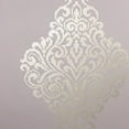 thumbnail image 2 of Kenneth James Lux Pewter Metallic Damask Wallpaper, 20.5-in by 33-ft, 56.38 sq. ft, 2 of 5