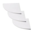 thumbnail image 1 of 3PCS/Set  End Hanging Wall Mount Floating Shelves Corner Bookshelf Display Racks Decoration for Bedroom Office Home (3 Boards for S Size), 1 of 6