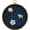 Navy Blue, variant on Round Pin Display Board, 5.3" Velvet Wall Hanging Brooch Jewelry Stand Storage Holder for Enamel Pins Badges Brooches Collection, Star & Moon, Silver Gray