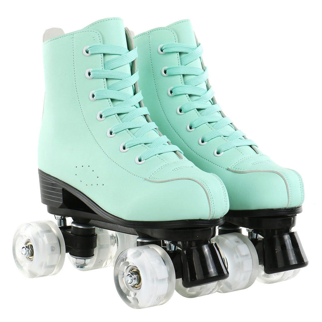 EONROACOO Green Women's Roller Skates for Girls, Lightning Wheels Mens Skates(Women 7/Men 5.5)