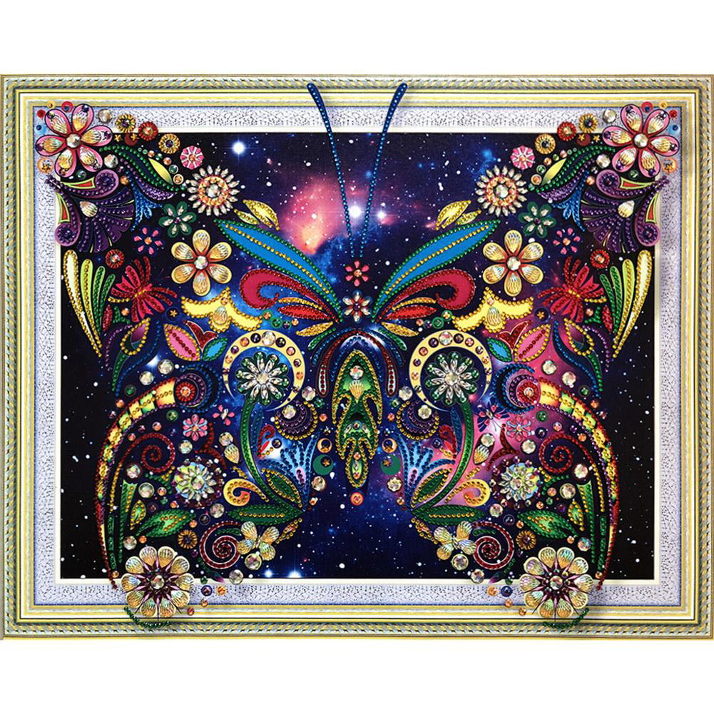 5D DIY Special Shaped Diamond Painting Butterfly Cross Stitch Embroidery 20 