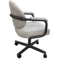 thumbnail image 2 of M-70 Swivel Metal Dining Caster Chair - Outlier Stucco Beige Fabric - Gray Frame, 2 of 5