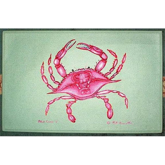 Betsy Drake DM102G Pink Crab Door Mat 30''x50''