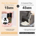 thumbnail image 4 of Cherry Brown Hair Dye Shampoo, 3 in 1 Natural Color Shampoo for Men & Women, Long-Lasting for 100% Gray Hair Coverage, 500ml, 4 of 6