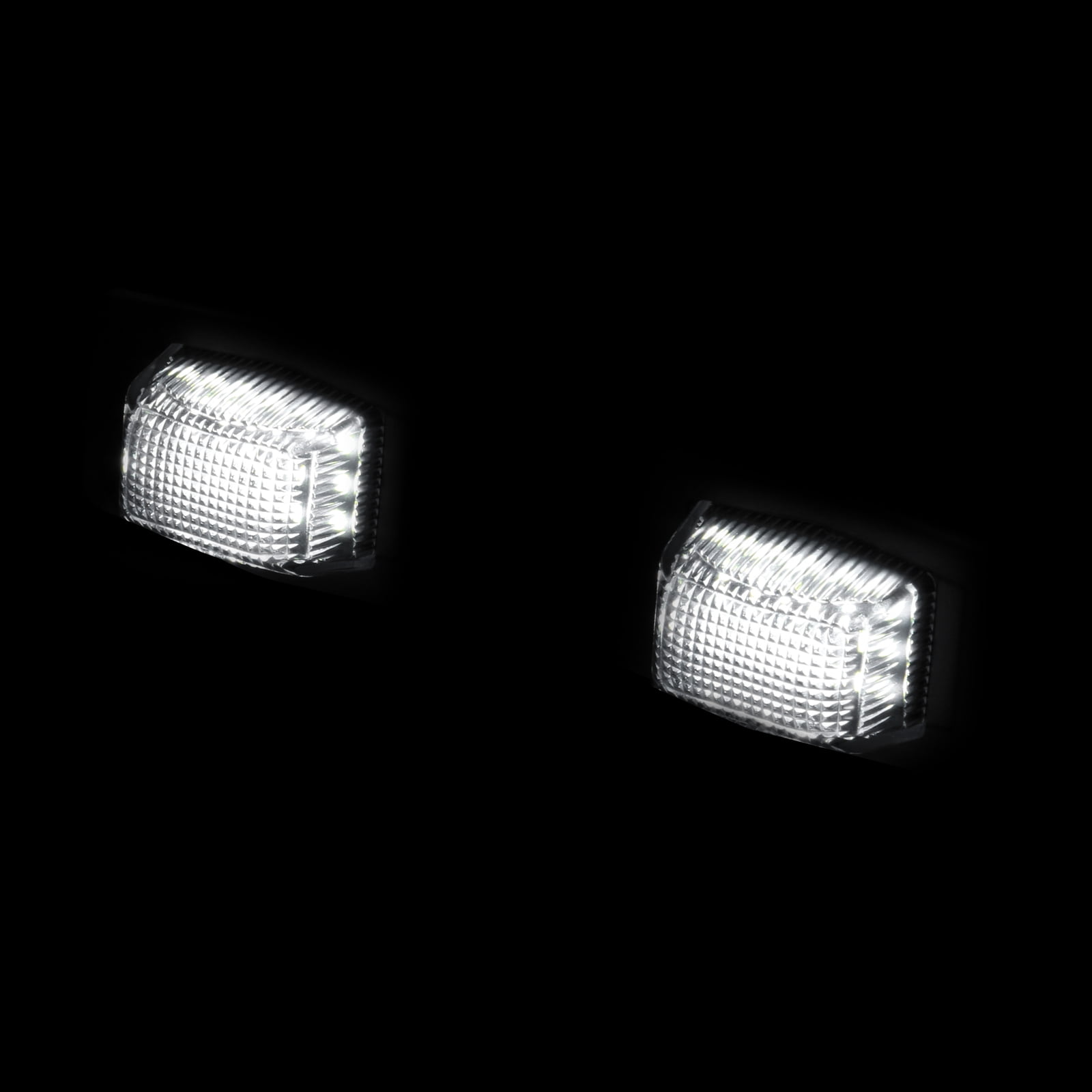 AJP Distributors 2PCS White SMD LED License Plate Lights Lamps Assembly Pair Compatible/Replacement For Mazda Miata MX-5 Protege MPV Tribute / Ford Escape 1999 2000 2001 2002 2003 2004 2005 2006 2007