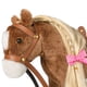 thumbnail image 5 of Peluche HollyHome Pretty con forma de caballo de peluche, 28 cm, color marrón, 5 of 9