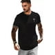 thumbnail image 1 of Hombre Playera Negra Estampado Deportivas Tenis Casual, 1 of 6