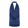 thumbnail image 3 of Njagoc3 Summer Fashion Favorite! Womens solid color halter top backless sleeveless vest camisole top, 3 of 5