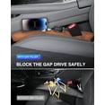 thumbnail image 6 of Leather Car Seat Gap Filler Universal for Car Truck SUV to Block The Gap Between Seat and Console Stop Things from Dropping 2 Sets Black, 6 of 14