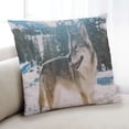 thumbnail image 1 of Ahgly Company Animals Wolf Indoor Throw Pillow, 18 inch by 18 inch, 1 of 6