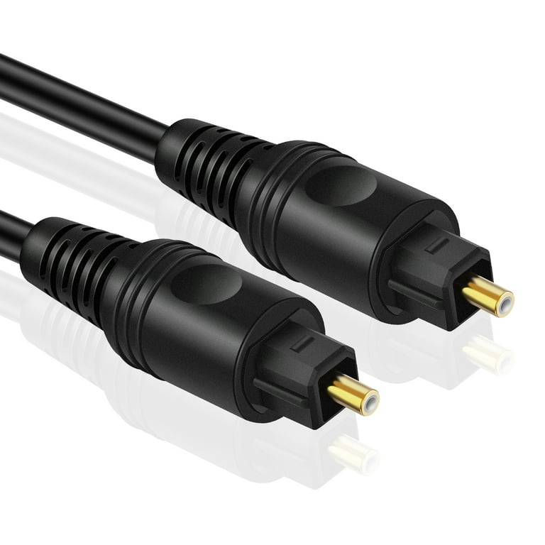 Digital Optical Audio Cable 15 Feet - Premium Built Digital Audio Optical  Cable with Gold Plated Connector & Fiber Optic Cable, Hi-Fi TOSLINK Optical  Cable for Soundbar & Other Audio Devices 