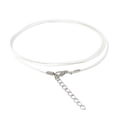 thumbnail image 1 of kurtrusly Collier Collier Ras du Cou Corde Polyester Bracelet Perles Cordon DIY Pendentif Rallonge Chaîne Bijoux Accessoires Blanc, 1 of 9