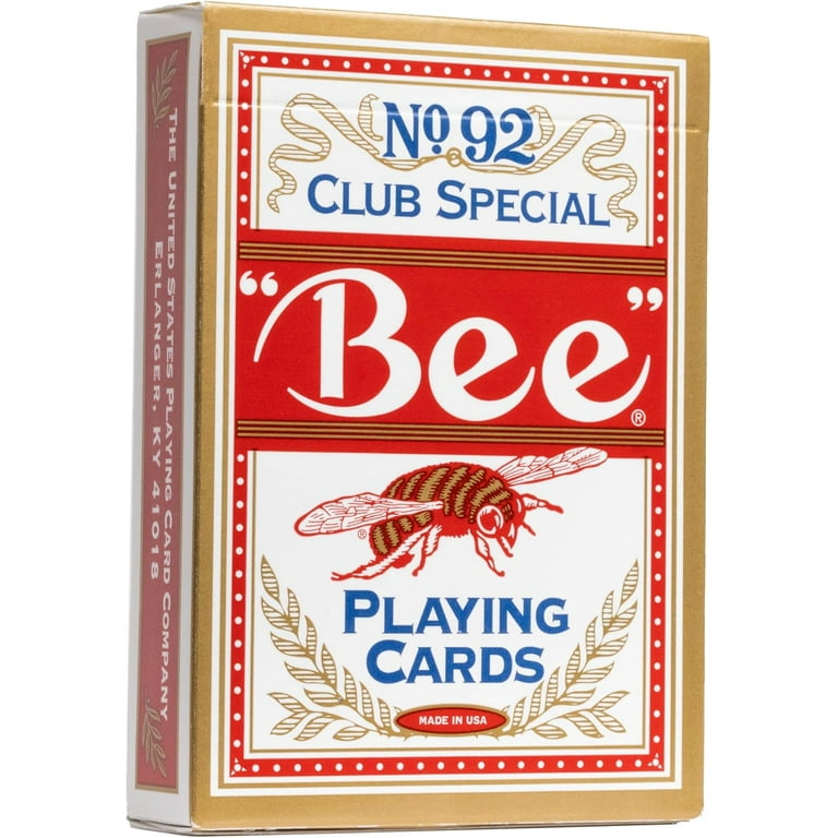 Bee Gold Standard Premium Poker Playing Cards, 12 Pack