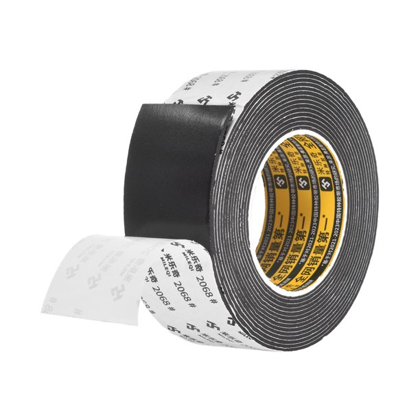 Espuma de sellado de luz de cámara Uxcell (0.08" x 1.97" x 16.4ft, negra) Espuma adhesiva a prueba de fugas de luz para cámara, reemplazo de sellado para accesorios de película 120 135.