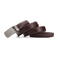 thumbnail image 4 of Ceinture Homme, Brun Ceinture en Cuir pour Homme, Rglable Ceinture Boucle Automatique 3.5cm * 120cm (Bote incluse), Ceinture en cuir d'affaires, Vaca, 4 of 5