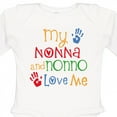thumbnail image 4 of Inktastic My Nonna and Nonno Love Me Grandchild Boys or Girls Long Sleeve Baby Bodysuit, 4 of 5