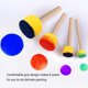 thumbnail image 5 of Cepillo De Esponja Redondo, Juego De Pinceles De Pintura De Esponja De 30 Piezas, Buena Absorción Para Niños, 5 of 7