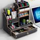 thumbnail image 5 of Stylish Wooden Pen Holder - Perfect for Office Desk, Bedroom Decor, and Student Storage, 5 of 5